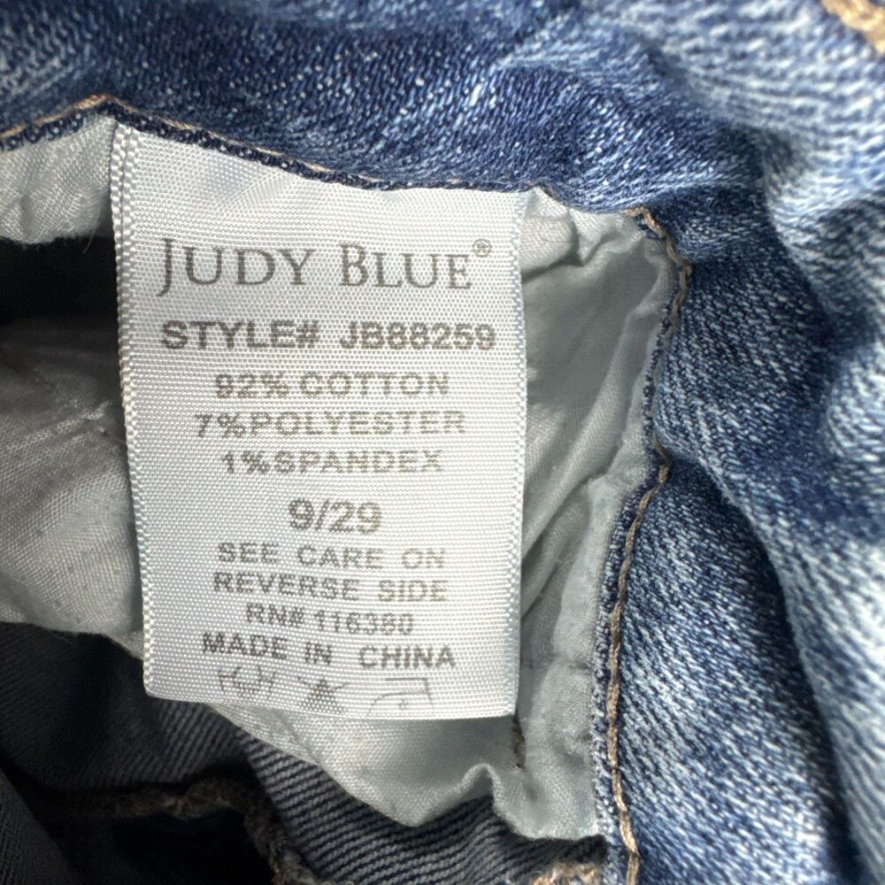 Judy Blue Jeans Women’s 9/29 Relaxed Fit Stretch Cropped Raw Hem - Picture 10 of 13